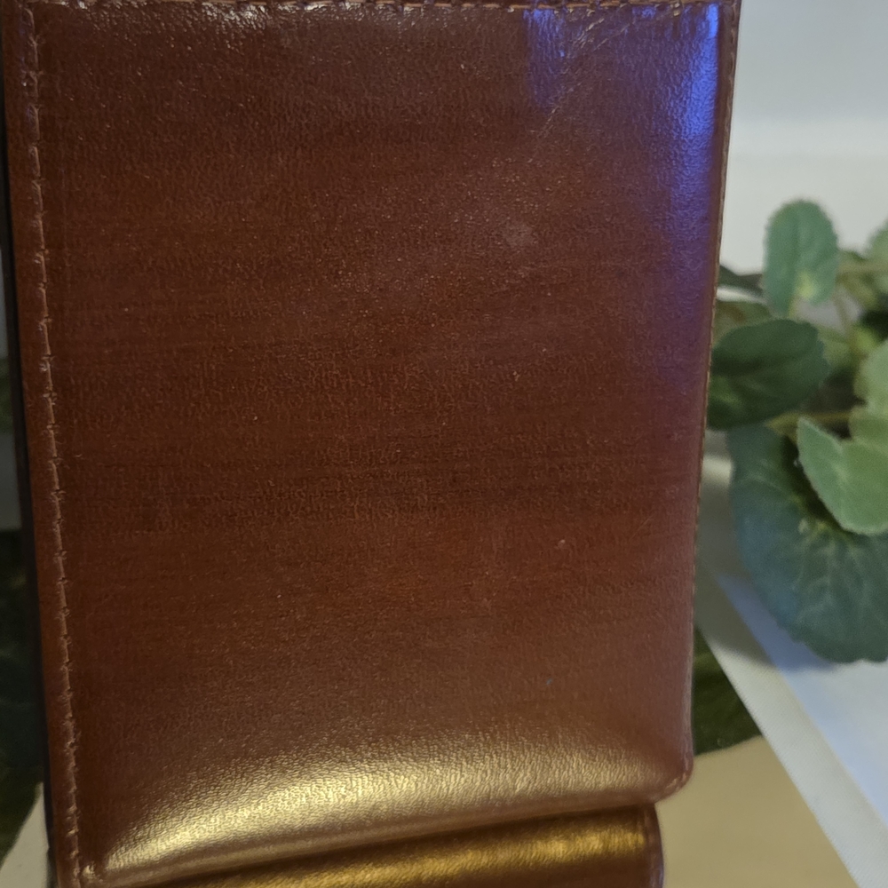 Vintage Woven Leather Photo Pass Case Wallet Cottagecore Organizer 40 View - Picture 4 of 14